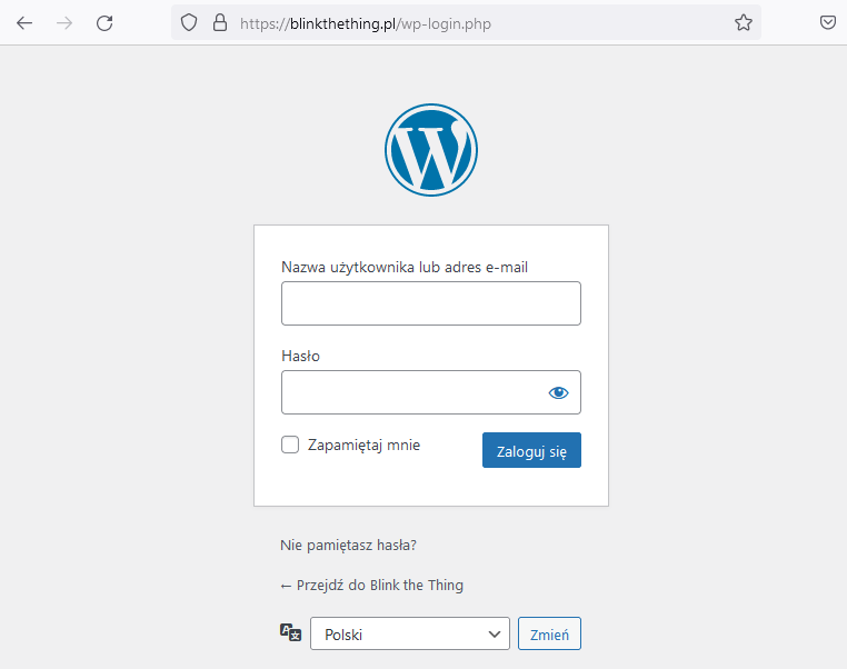 Instalacja WordPressa bez autoinstalatora - logowanie do WordPressa (kurs WordPress)