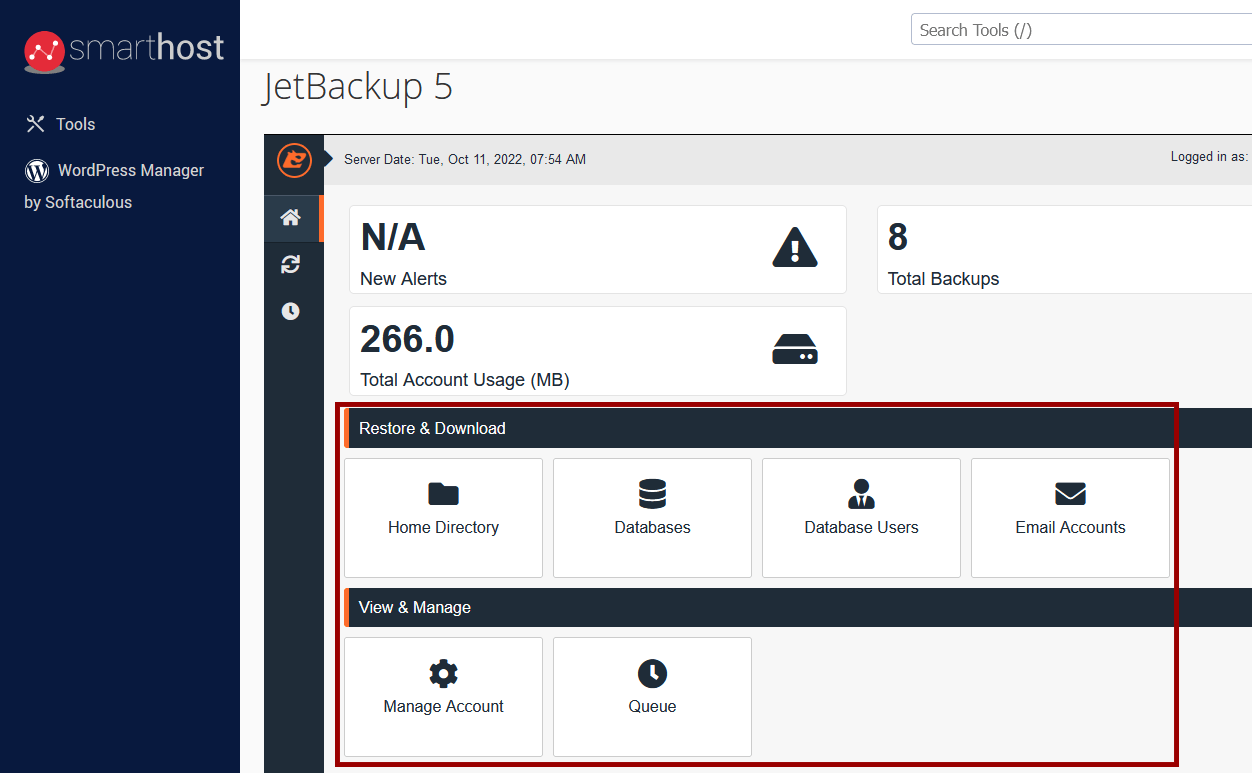 Jak przywrócić kopię zapasową hostingu: JetBackup (darmowy kurs WordPressa)