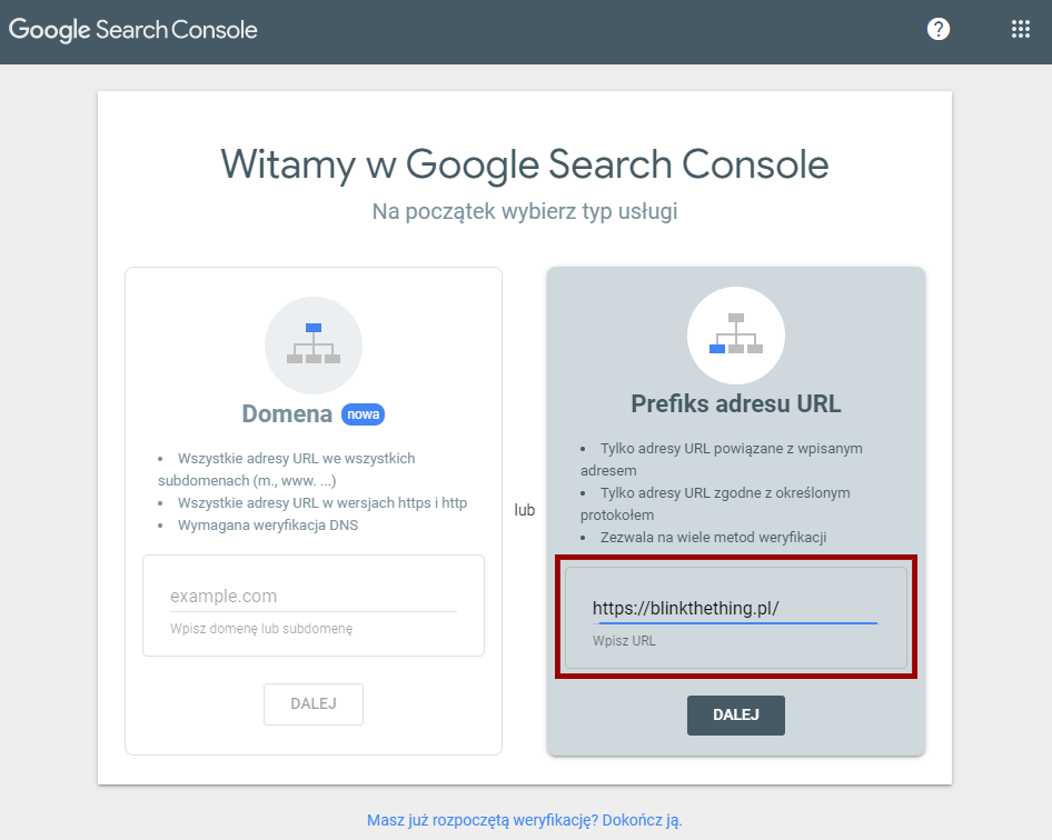 WordPress i Google Search Console - łączenie ze stroną